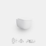 Wall-Hung Rimless Ultravortex Flushing