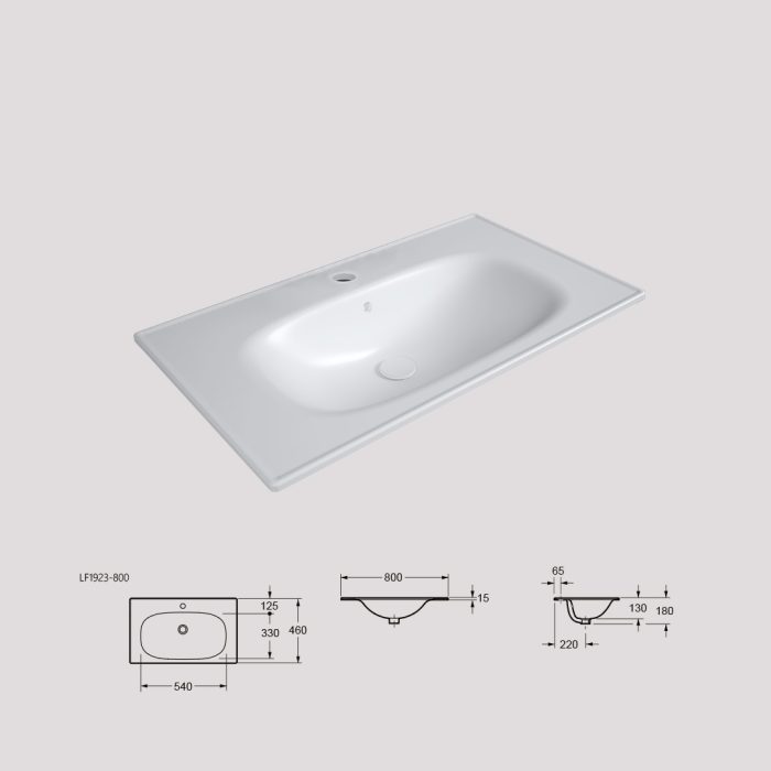Square Ceramic Vanity Basin