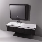B/Cabinet with Basin 2-Dr BC9025A-160 Black C/ware