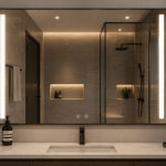 Mirror 160x80 with LED 5MM Silver Fr NAD001 C/ware