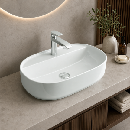 Wash Basin Counter 60x38 LW1827 Castleware