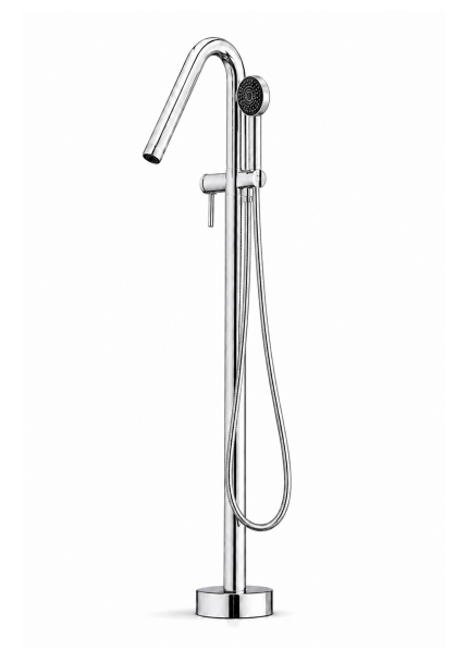 Freestanding Mixer with T-Shower for B/Tub C/Ware